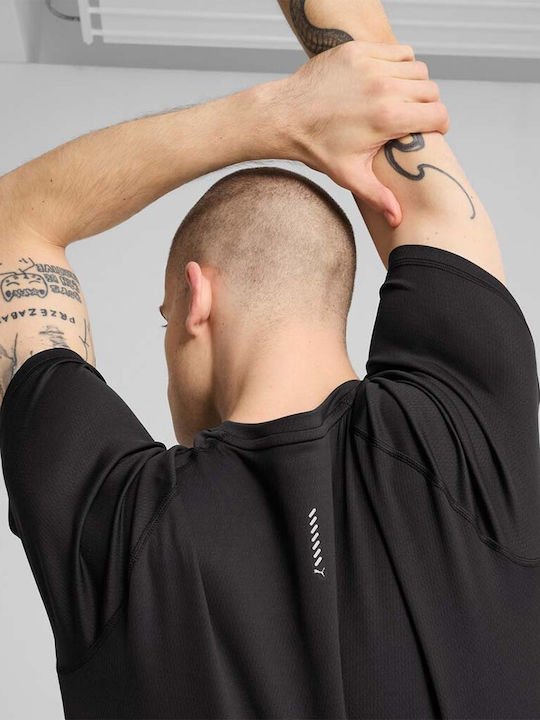 Run Velocity Athletic T-shirt Black