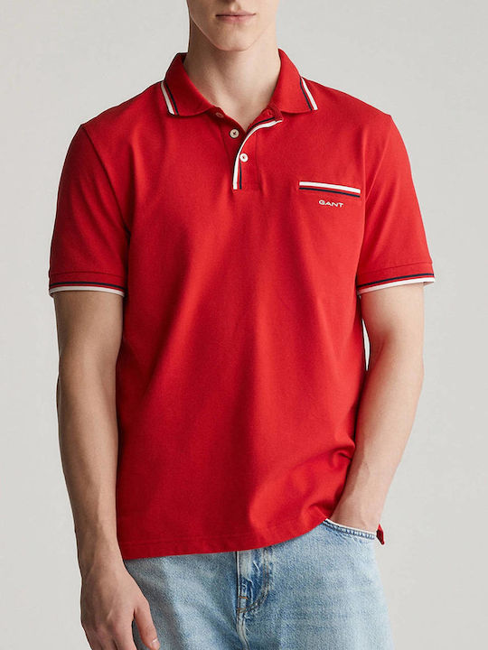 Polo Short Sleeve Blouse FireRed