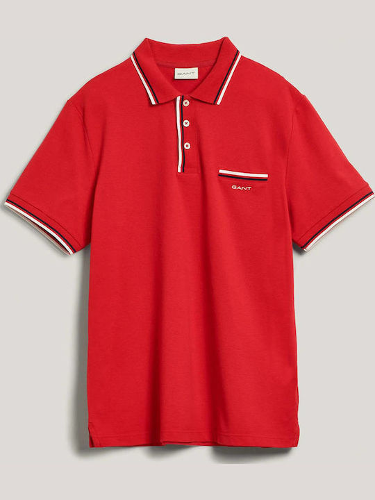 Polo Short Sleeve Blouse FireRed