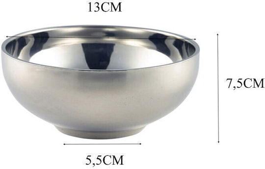 Bol din inox pentru unelte 13cm