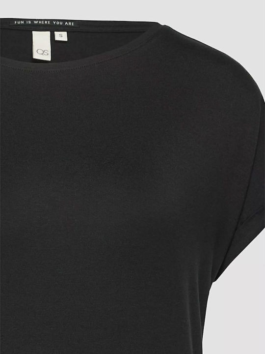 Women's Short Sleeve Blouse Black