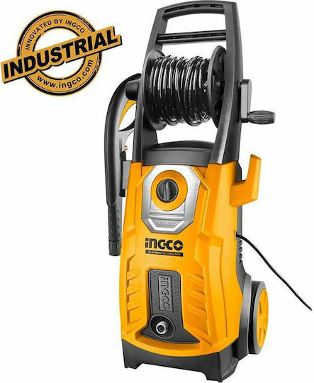 Ingco Pressure Washer Electric 2800W with Pressure 180bar and Metal Pump