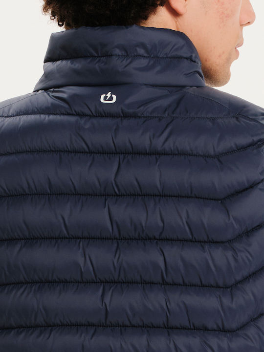 Sleeveless Winter Jacket Puffer Navy Blue