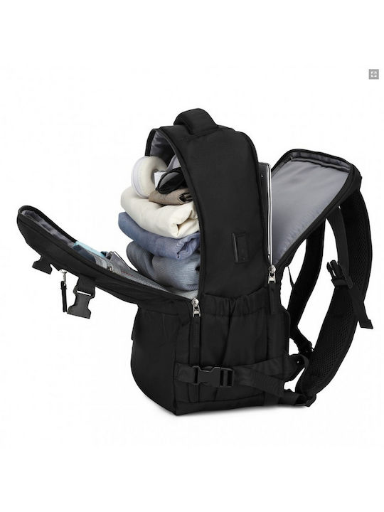 Miss Lulu Miss Lulu Rucksack Für Laptop 13.5 Mit USB-Anschluss In Schwarz