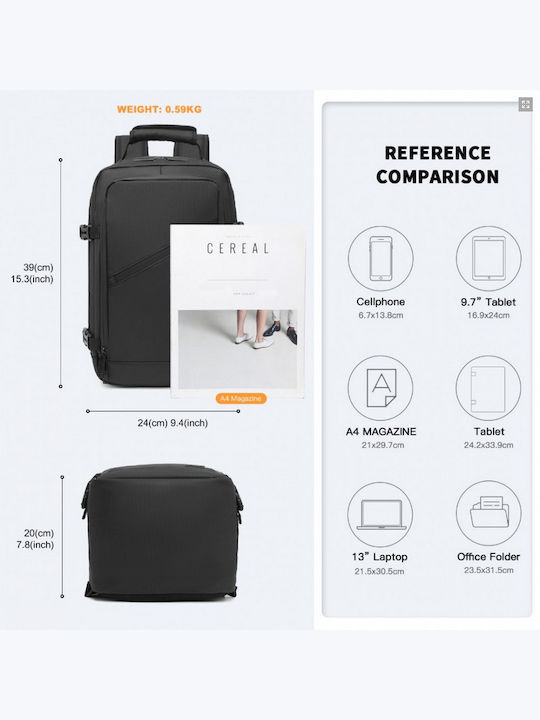 Miss Lulu Backpack Backpack for 15.6" Laptop Black EM2334