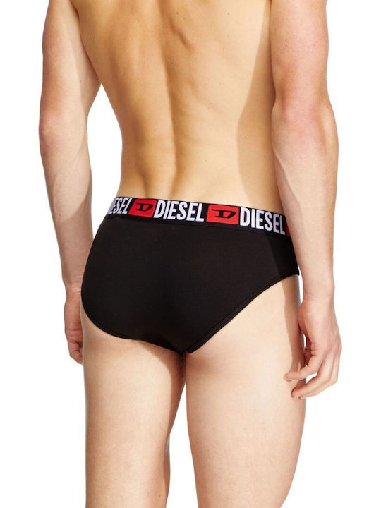 Diesel Men's Briefs 3Pack Black/Red