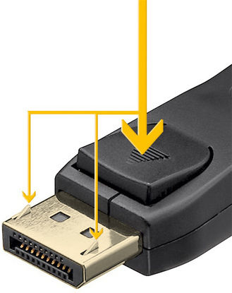 Goobay Cable DisplayPort male - DisplayPort male 1m Μαύρο (74759)