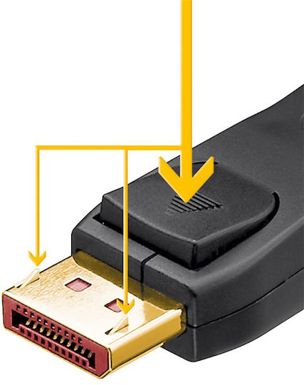 Goobay Кабел DisplayPort мъжки - DisplayPort мъжки 2м Черен (74761)