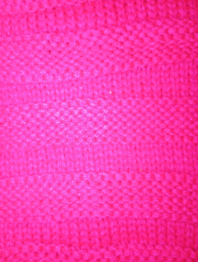 Beanie Unisex Σκούφος Πλεκτός σε Φούξια χρώμα