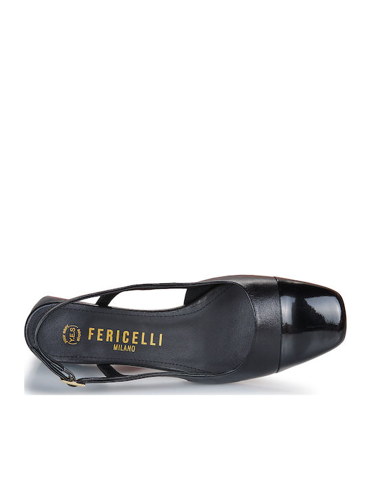 Pumps mit Riemchen Schwarz