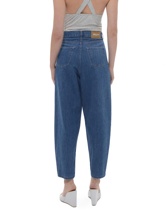 Sac & Co Lima High Waist Women's Jean Trousers Blue