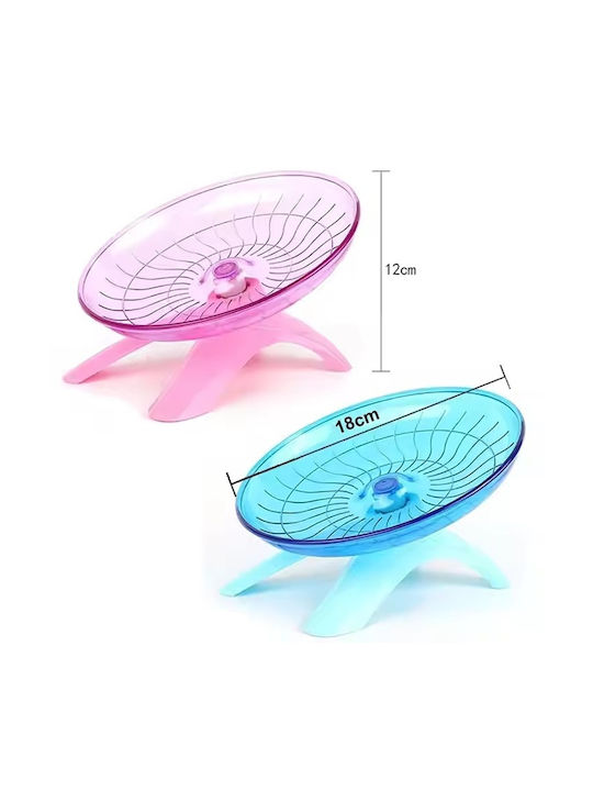 Floor Fast Plastic Hamster Wheel M18xW18xH12cm Blue