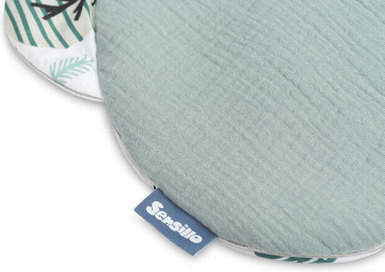 Sensillo Musselin-Set Kinderwagen Smaragd Igel