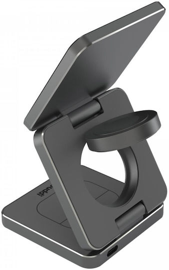Buddi 15W Черен (Power 3-σε-1 MagSafe & Qi2)