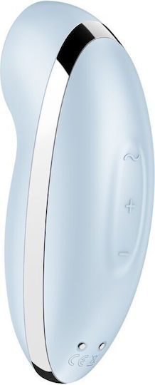 Satisfyer Tap & Climax 2 Clitoral Vibrator 11cm Blue