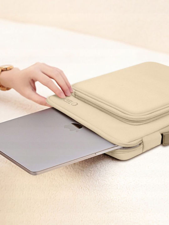 Tech-Protect Чанта за лаптоп 14" в бежов цвят 304004-189502