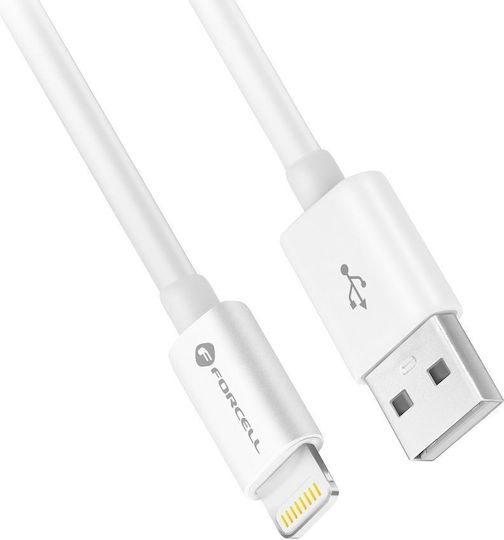 Forcell USB-A zu Lightning Kabel 5W Weiß 1m
