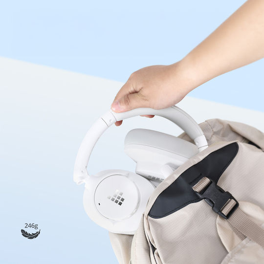 Tronsmart Sounfii Q20 Ασύρματα / Ενσύρματα Over Ear Ακουστικά με 60 ώρες Λειτουργίας Λευκά