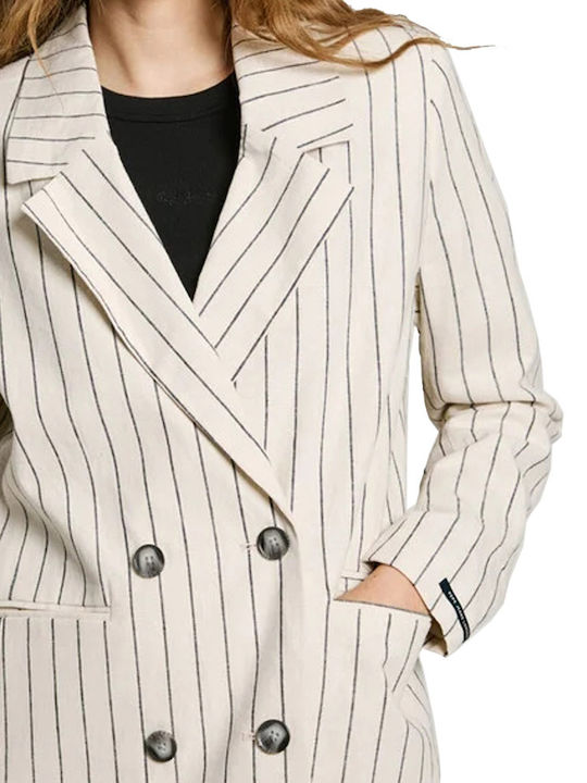 Pepe Jeans Damen Blazer Beige