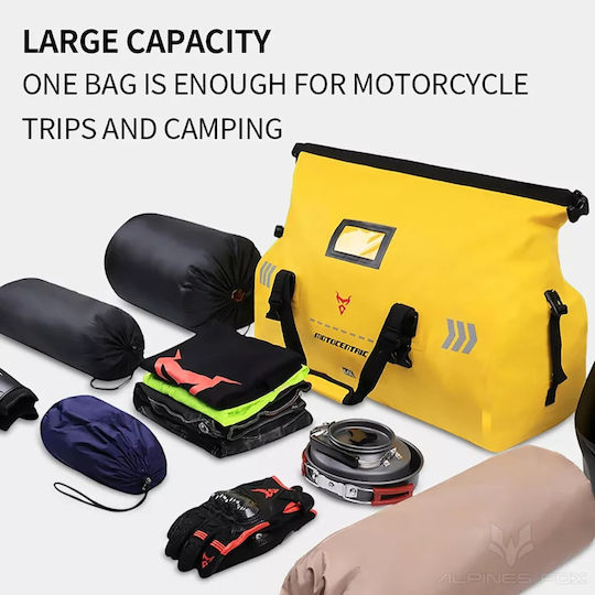 Waterproof Motorcycle Tail Bag 66lt Black