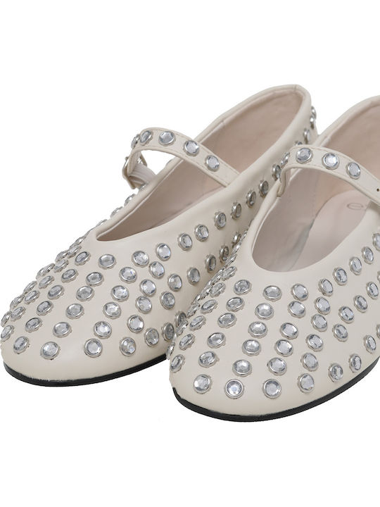 Damen Ballerinas Off White
