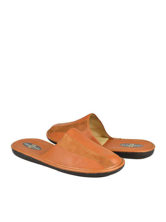 Men's Leather Slippers Taba