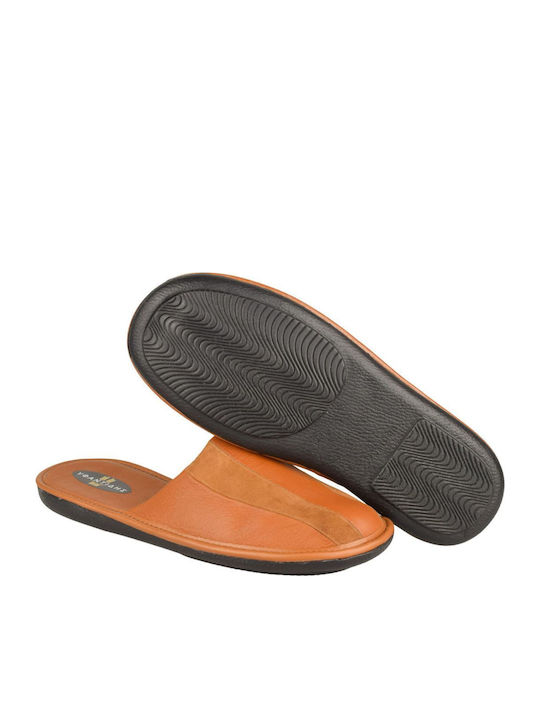 Men's Leather Slippers Taba