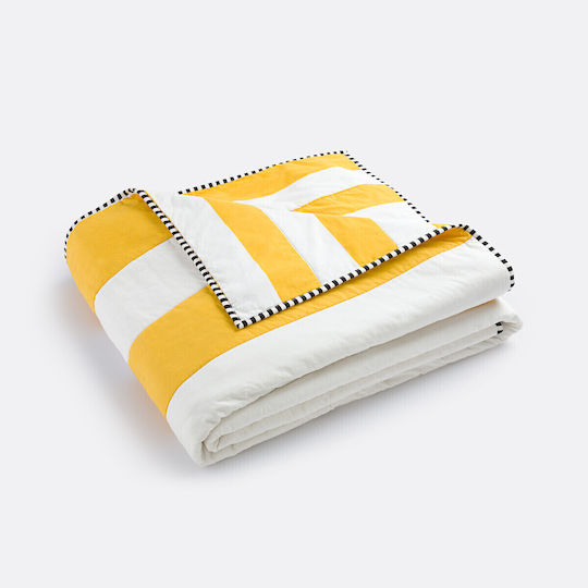 La Redoute Interieurs Half Double Yellow Blanket 350962326 8230 40