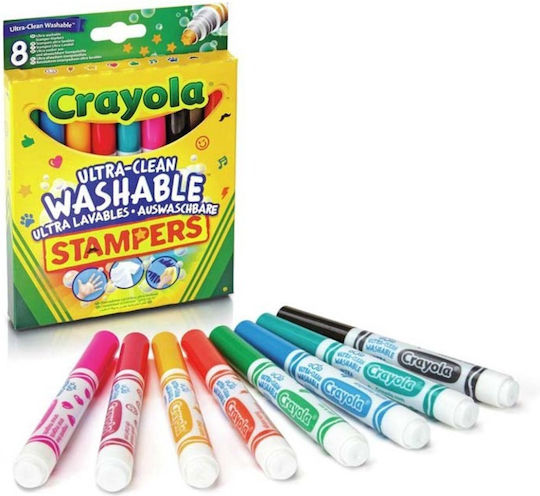 Crayola Washable Drawing Markers Set 8pcs