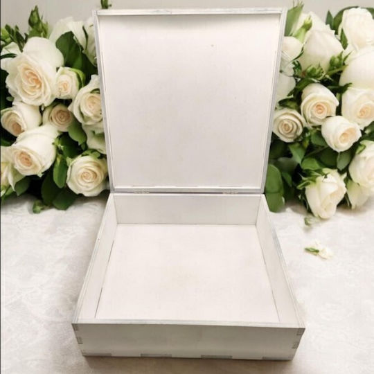 Кутия за спомени от сватба 25x25x8см Dw-6