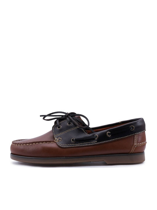Leder Herren Mokassins in Tabac Braun Farbe