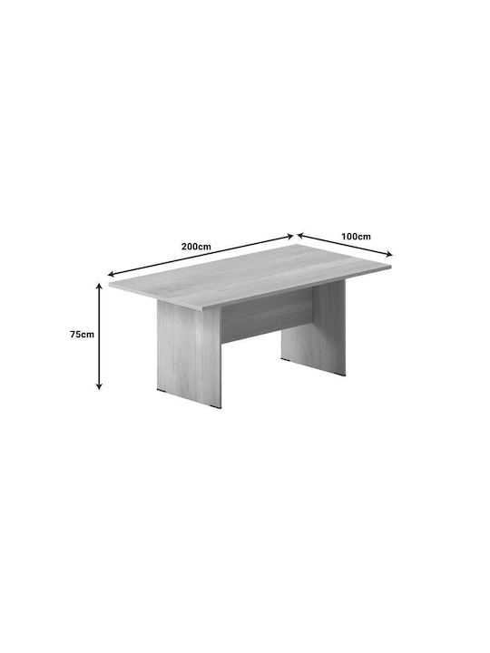 Amazon Table Kitchen Wooden Oak 200x100x75cm