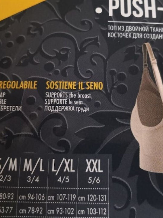 Γυναικείο Μπουστάκι Μαύρο με Ελαφριά Ενίσχυση
