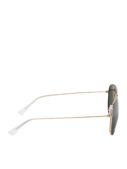 Maui Jim Unisex Sunglasses with Gold Metal Frame and Gray Lens XL674-16A