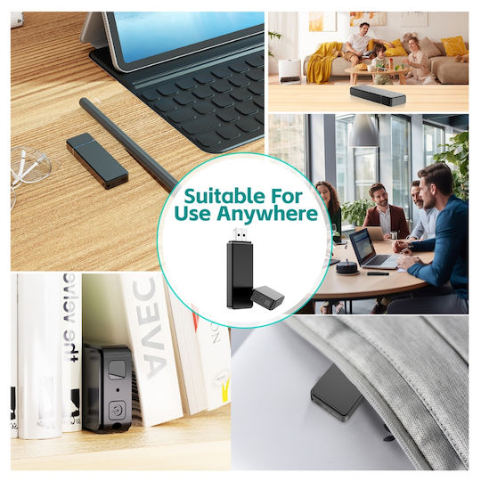 Cameră ascunsă USB tip stick Full HD 1080p cu senzor de mișcare, baterie 600mAh, autonomie 4-5 ore