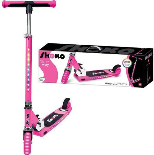 AS Kinderroller Klappbar Shoko Flex Pro 2-Rad für 5+ Jahre Fuchsie