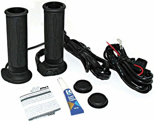 Koso Beheizbare Motorradlenkergriffe 22mm in Schwarz Farbe