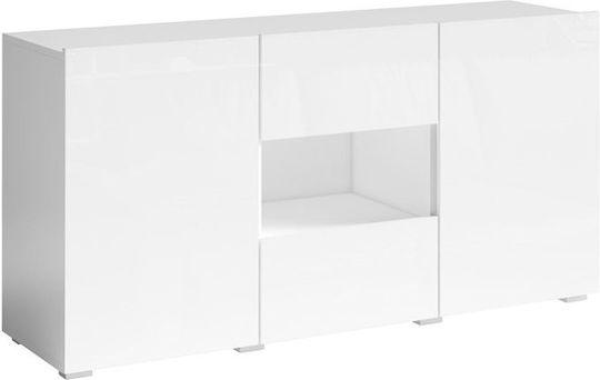 Bufet Delos Alb 137x69x38cm