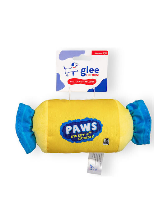 Glee Fabric Dog Toy 10cm Yellow