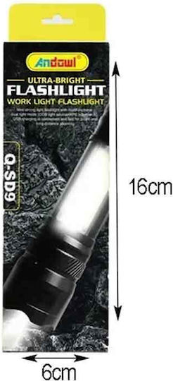 Andowl LED Flash Light with Maximum Brightness 300lm