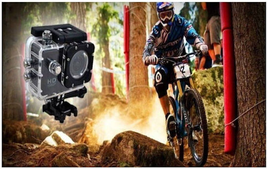 0600K-008S Action Camera Full HD (1080p) Υποβρύχια (με Θήκη) με Οθόνη 1.5" Μαύρη