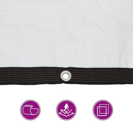 vidaXL Waterproof Tarpaulin 140gr/m² 6x3m. Light Type Transparent