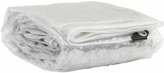 vidaXL Waterproof Tarpaulin 350gr/m² 6x5m. Heavy Duty Transparent