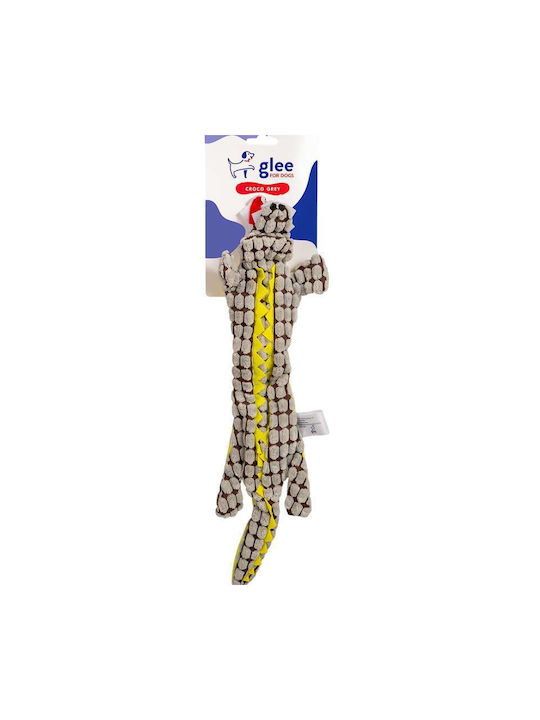 Dog Toy Glee Croco Squeaky Grey 45x6x2.5cm