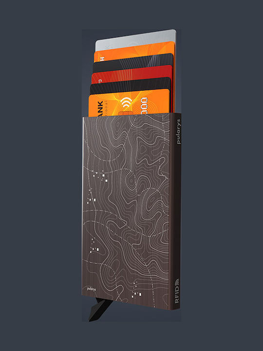 Zen Men's Wallet Classic with RFID Topo-graphic