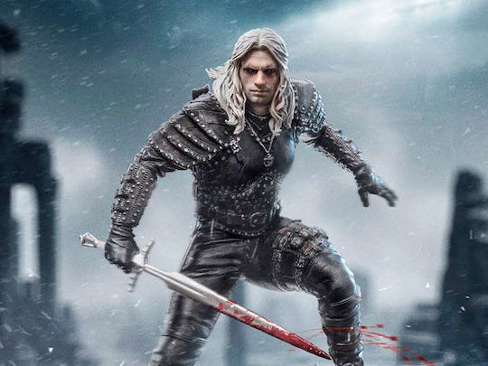 Iron Studios The Witcher: Geralt of Rivia Netflix Φιγούρα ύψους 33εκ. σε Κλίμακα 1:10