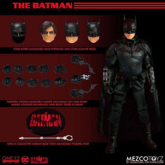 Mezco Toys DC Comics Batman Action Figure Height 17cm Scale 1:12