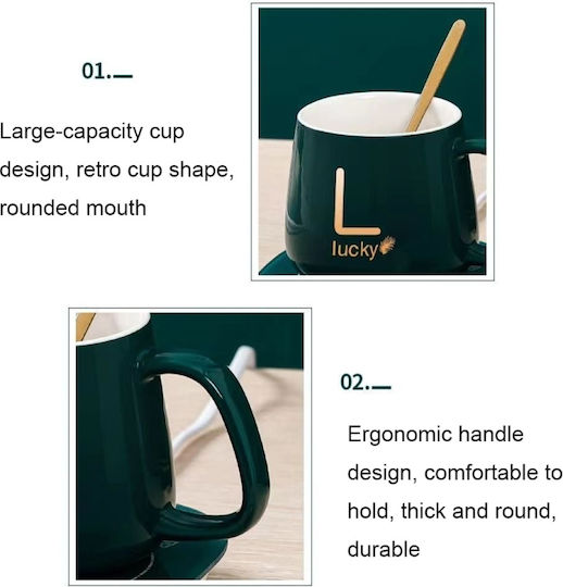 Mug Ceramic with Lid Red