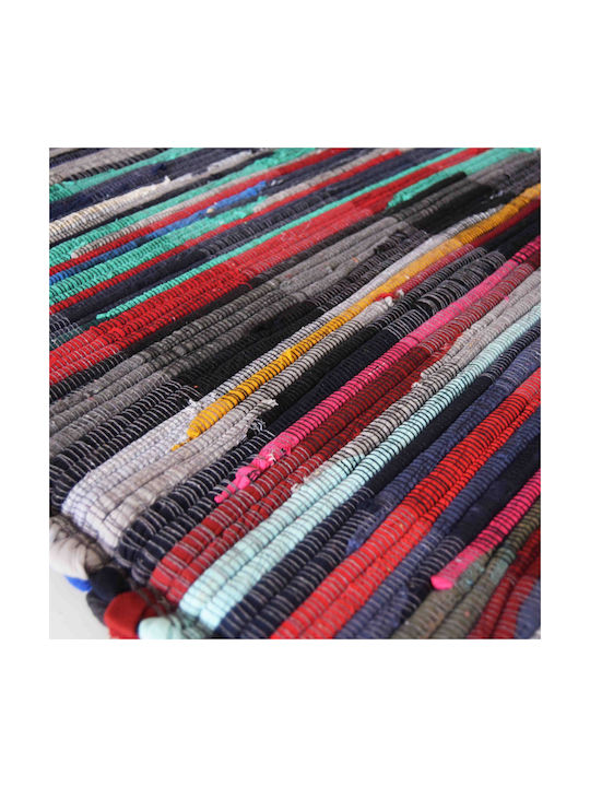 Decocraft Rectangular Cotton Multicolour Rug 60x120cm
