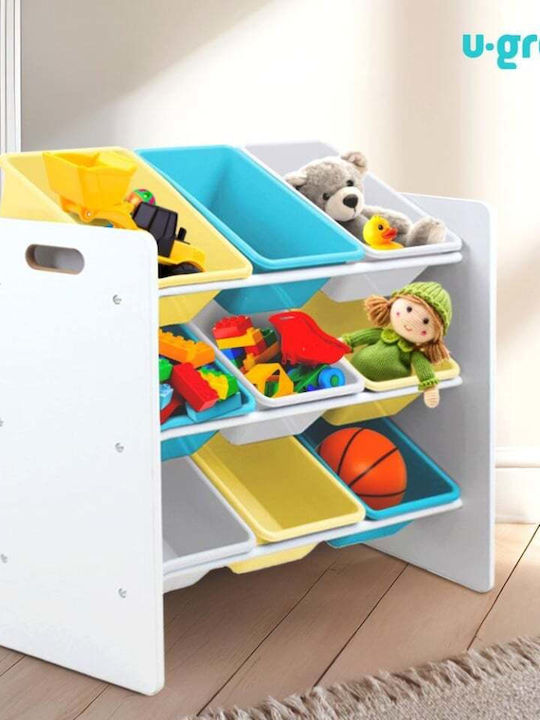 U-Grow Система за съхранение на играчки Син 63x30x60см 1бр
